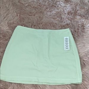 BDG Light Green Mini Skirt
